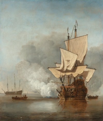 Der Kanonenschuss von Willem van de Velde the Younger